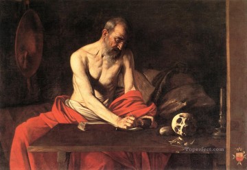 Caravaggio Painting - San Jerónimo Caravaggio